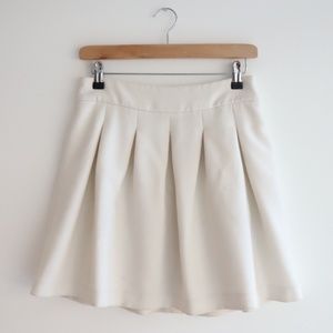 Banana Republic Formal Mini Skirt - Cream, XS